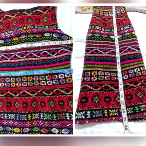 Womens Chetta B Multicolor Tribal Print Sheath Dress – Size 8 - Picture 3 of 4
